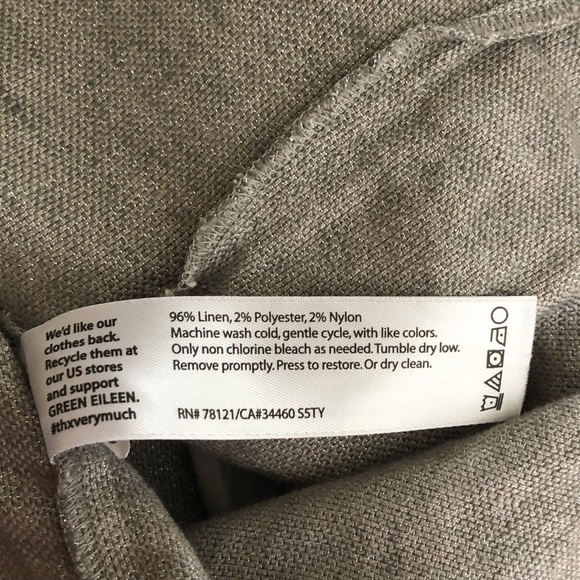 EILEEN FISHER Twinkle Linen Slip Dress - Picture 5 of 5